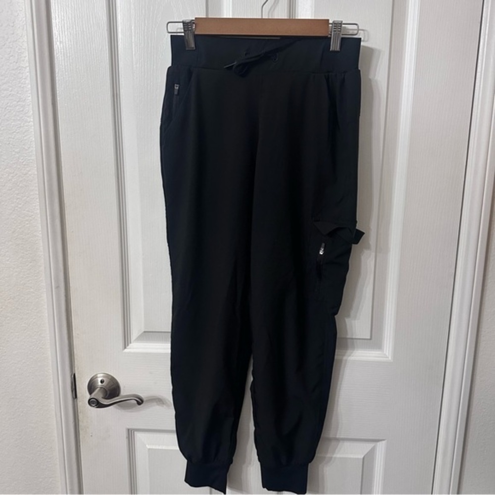 Mono B Black Cargo Joggers, Small